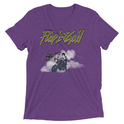 Purple & Gold Reign Unisex Tri-blend T-Shirt - NOLA REPUBLIC T-SHIRT CO.