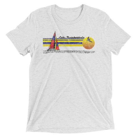 Retro Sailing Lake Pontchartrain Unisex T-shirt, NOLA REPUBLIC T-SHIRT CO.