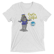 Retro Capt'n Catfish 1984 World's Fair Tri-blend T-Shirt - NOLA REPUBLIC T-SHIRT CO.