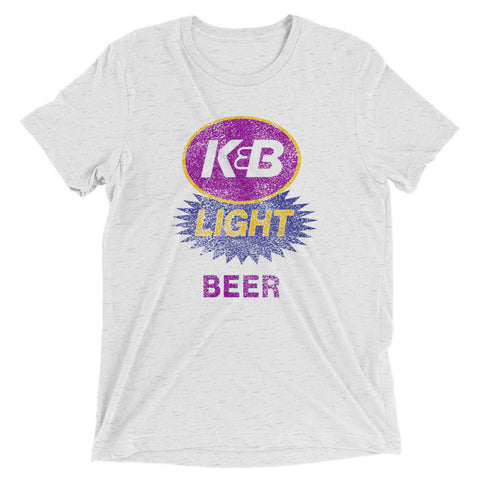 K & B LIGHT Beer Tri-blend T-Shirt - NOLA REPUBLIC T-SHIRT CO.