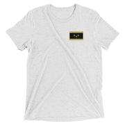 Black & Gold NOLA Flag Tri-blend T-Shirt - NOLA REPUBLIC T-SHIRT CO.