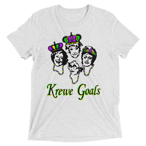 Golden Krewe Goals Mardi Gras Unisex Short-Sleeve T-Shirt