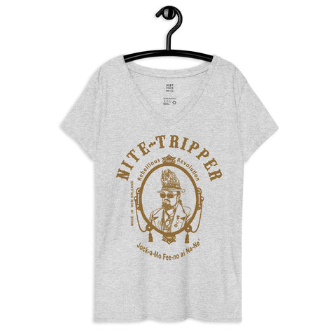 NITE TRIPPER Women’s V-neck T-shirt - NOLA REPUBLIC T-SHIRT CO.